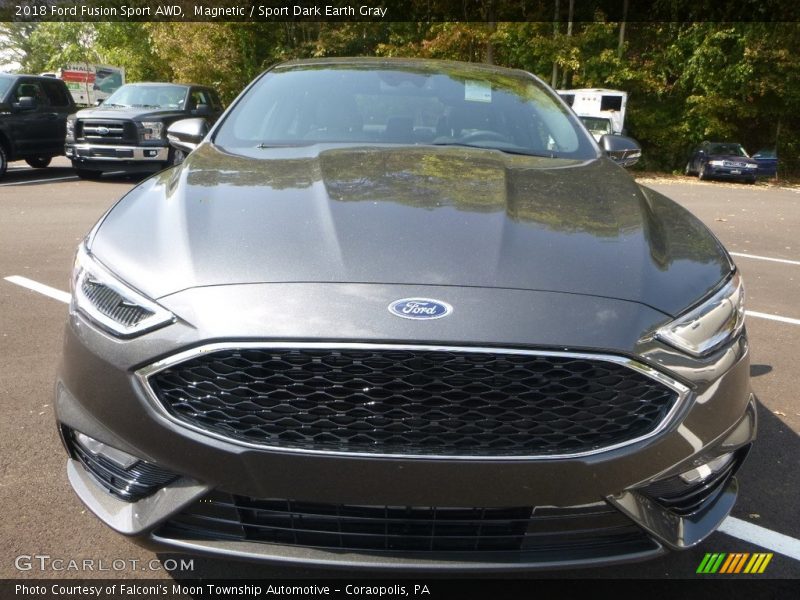 Magnetic / Sport Dark Earth Gray 2018 Ford Fusion Sport AWD