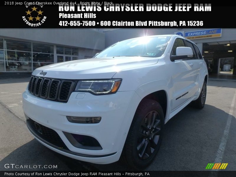 Bright White / Black 2018 Jeep Grand Cherokee Overland 4x4
