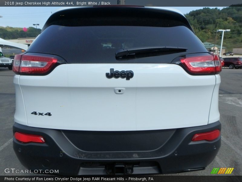 Bright White / Black 2018 Jeep Cherokee High Altitude 4x4