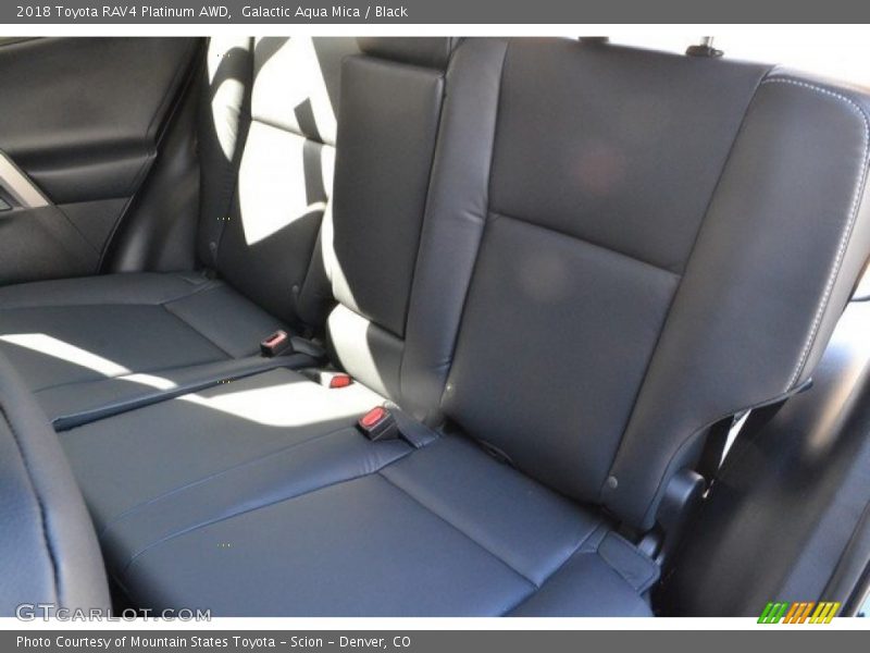 Galactic Aqua Mica / Black 2018 Toyota RAV4 Platinum AWD