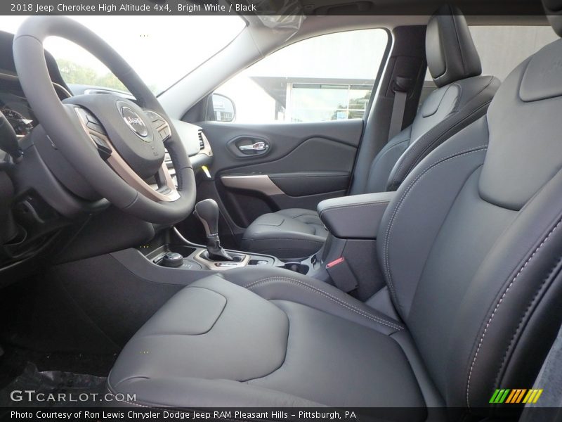 Front Seat of 2018 Cherokee High Altitude 4x4