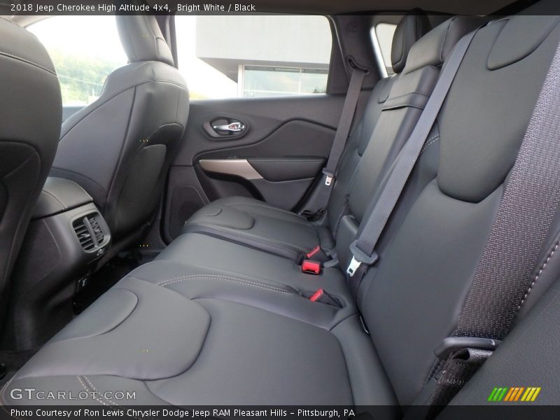 Rear Seat of 2018 Cherokee High Altitude 4x4