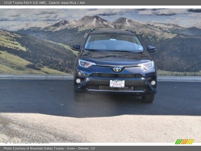 Galactic Aqua Mica / Ash 2018 Toyota RAV4 XLE AWD