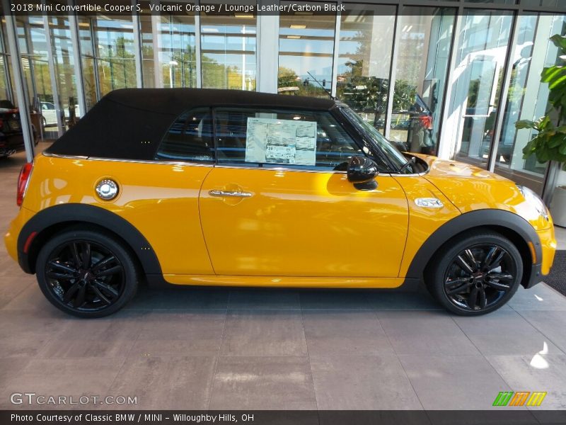 Volcanic Orange / Lounge Leather/Carbon Black 2018 Mini Convertible Cooper S