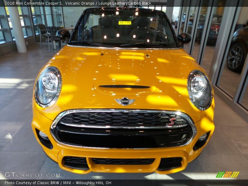 Volcanic Orange / Lounge Leather/Carbon Black 2018 Mini Convertible Cooper S