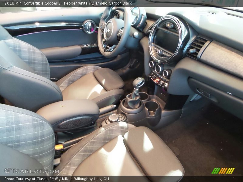  2018 Convertible Cooper S Diamond Carbon Black Interior