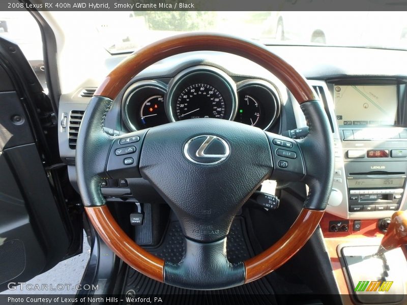 Smoky Granite Mica / Black 2008 Lexus RX 400h AWD Hybrid