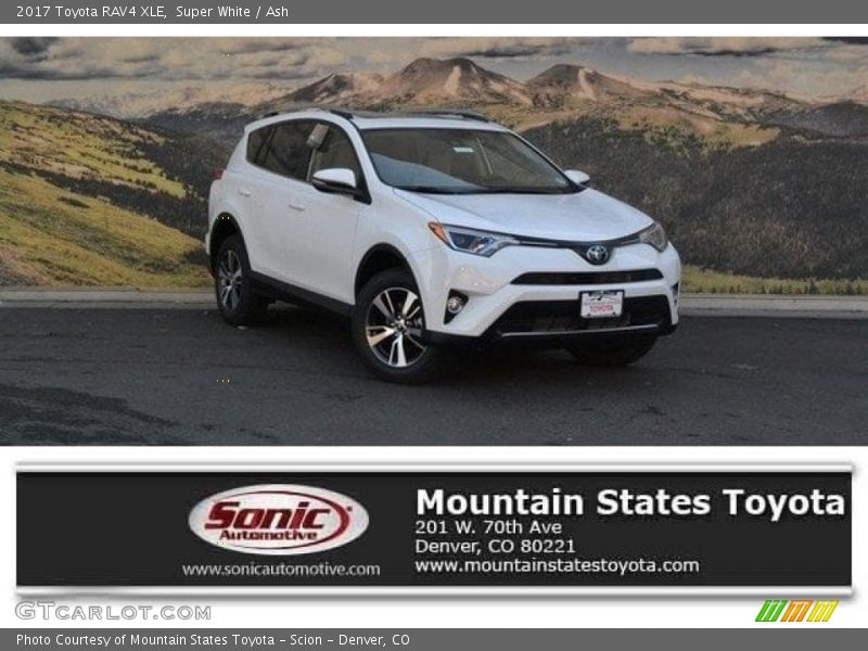 Super White / Ash 2017 Toyota RAV4 XLE