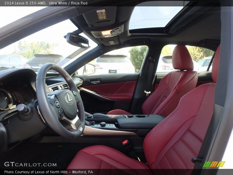 Ultra White / Rioja Red 2014 Lexus IS 250 AWD