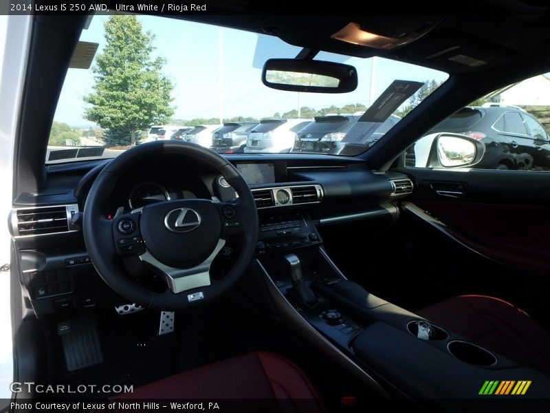 Ultra White / Rioja Red 2014 Lexus IS 250 AWD