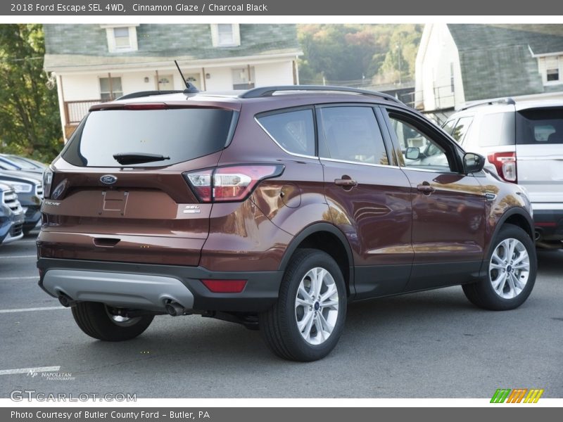Cinnamon Glaze / Charcoal Black 2018 Ford Escape SEL 4WD