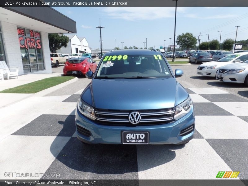 Pacific Blue Metallic / Charcoal 2017 Volkswagen Tiguan Wolfsburg