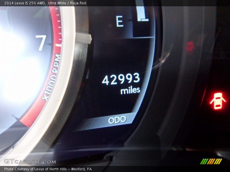 Ultra White / Rioja Red 2014 Lexus IS 250 AWD
