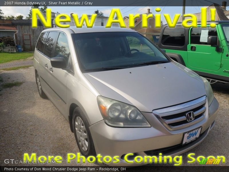 Silver Pearl Metallic / Gray 2007 Honda Odyssey LX