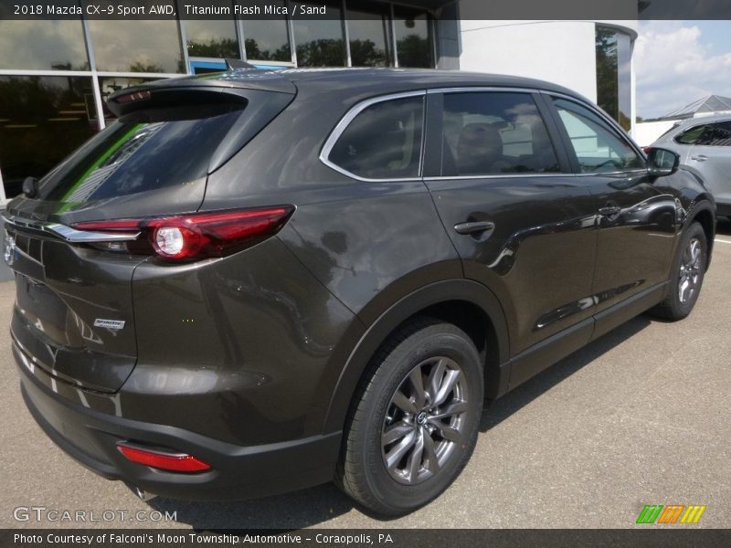 Titanium Flash Mica / Sand 2018 Mazda CX-9 Sport AWD