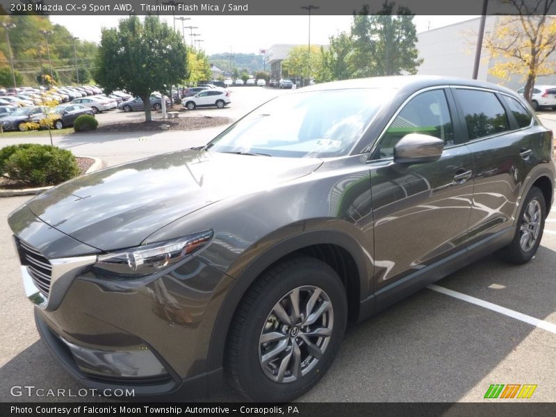 Titanium Flash Mica / Sand 2018 Mazda CX-9 Sport AWD