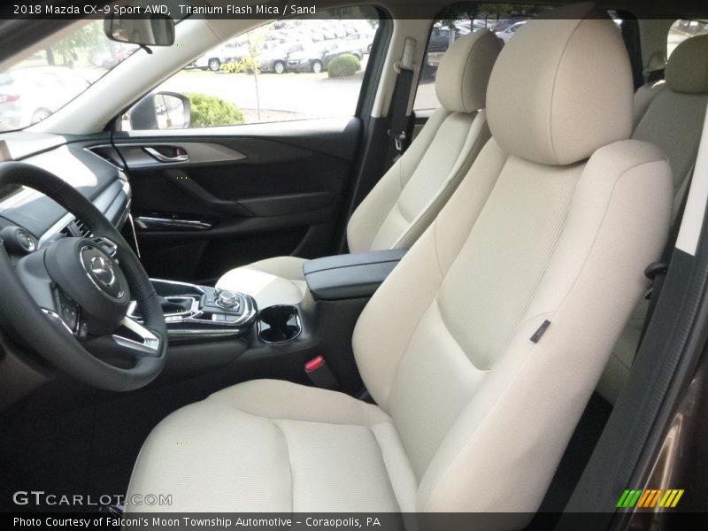 Front Seat of 2018 CX-9 Sport AWD