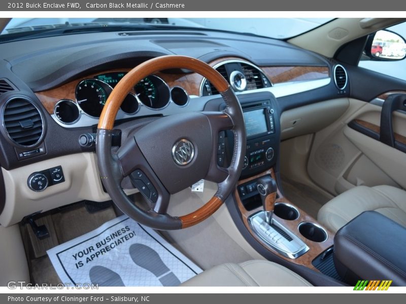 Carbon Black Metallic / Cashmere 2012 Buick Enclave FWD