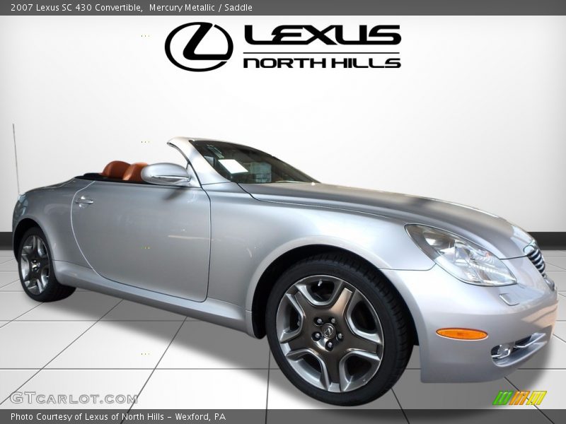 Mercury Metallic / Saddle 2007 Lexus SC 430 Convertible