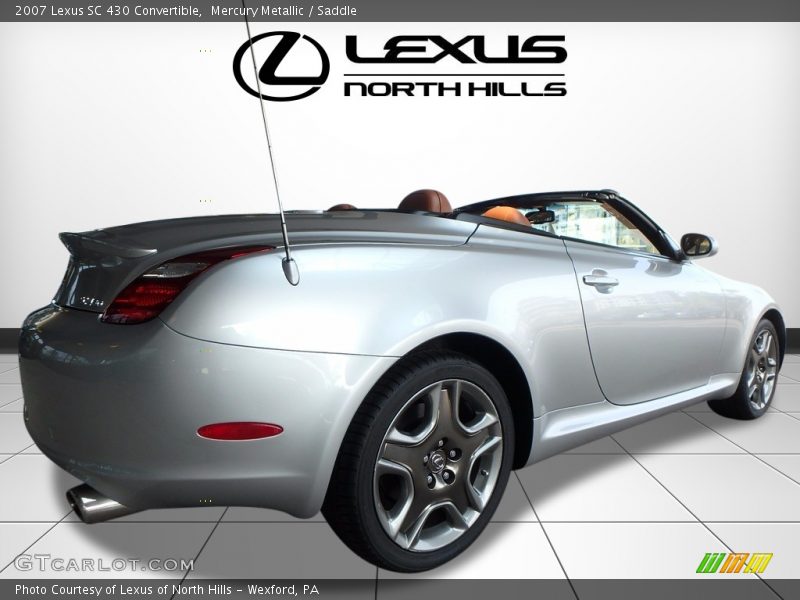 Mercury Metallic / Saddle 2007 Lexus SC 430 Convertible