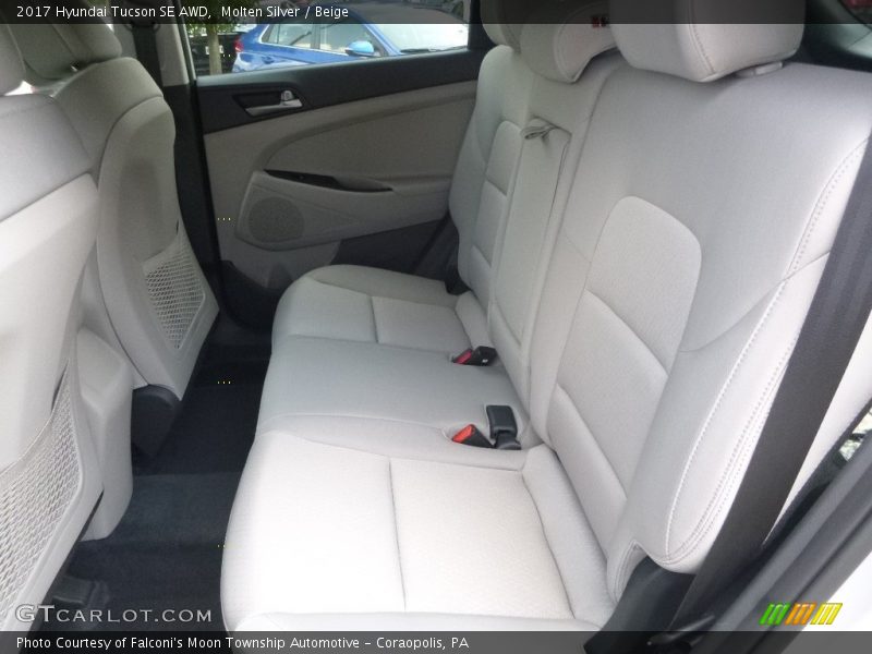 Molten Silver / Beige 2017 Hyundai Tucson SE AWD