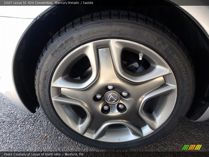 Mercury Metallic / Saddle 2007 Lexus SC 430 Convertible