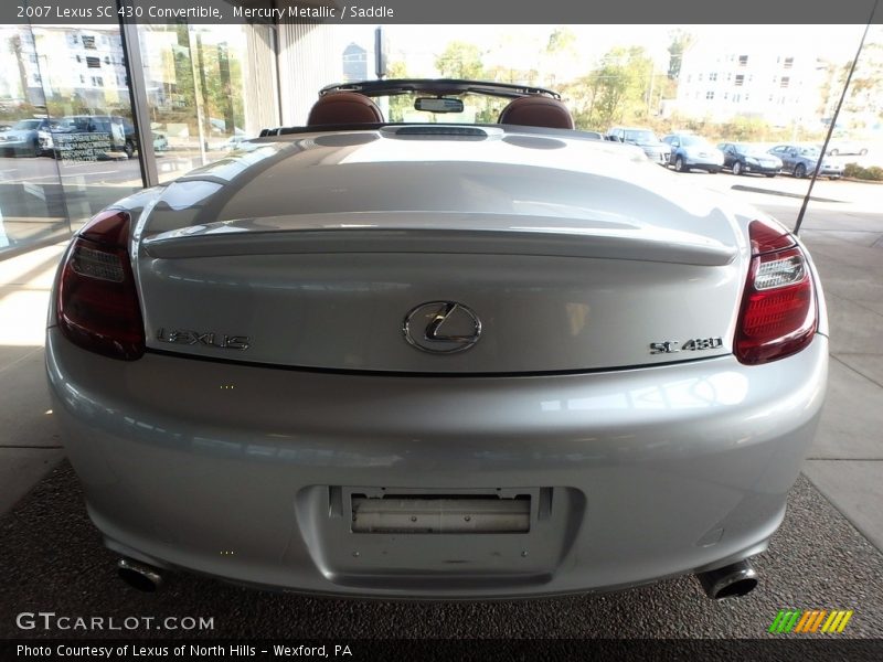 Mercury Metallic / Saddle 2007 Lexus SC 430 Convertible