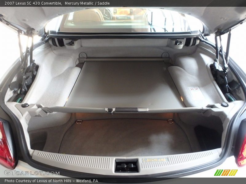 Mercury Metallic / Saddle 2007 Lexus SC 430 Convertible