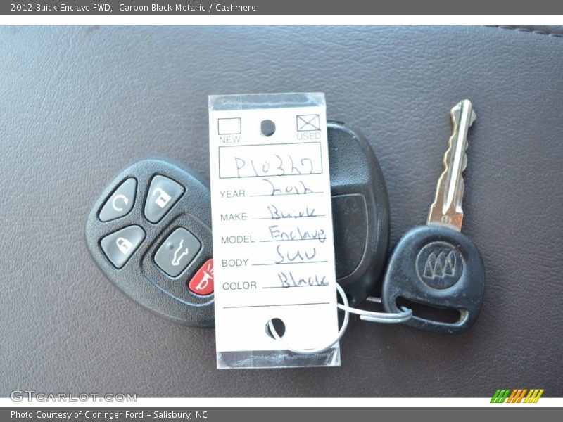 Carbon Black Metallic / Cashmere 2012 Buick Enclave FWD
