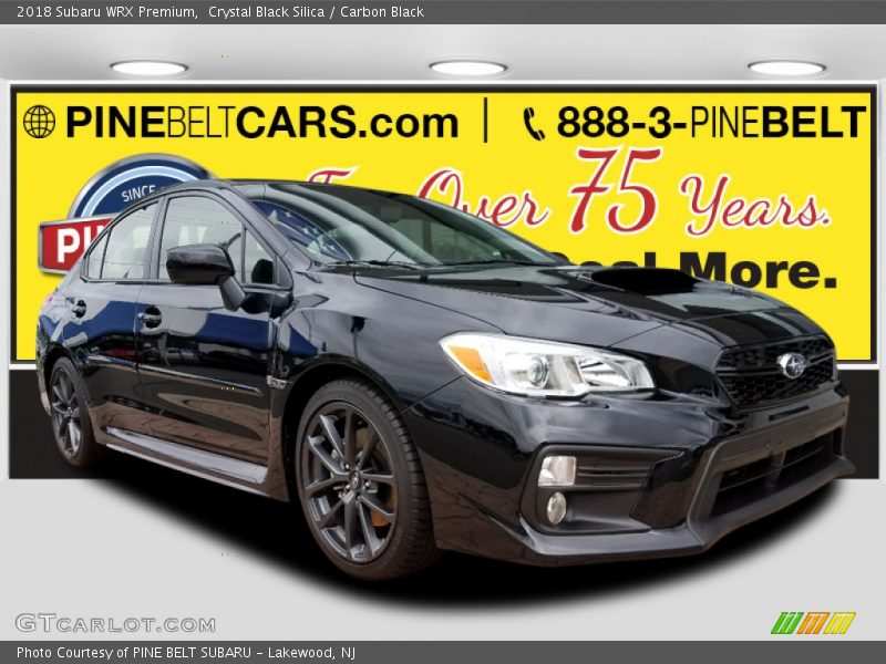 Crystal Black Silica / Carbon Black 2018 Subaru WRX Premium