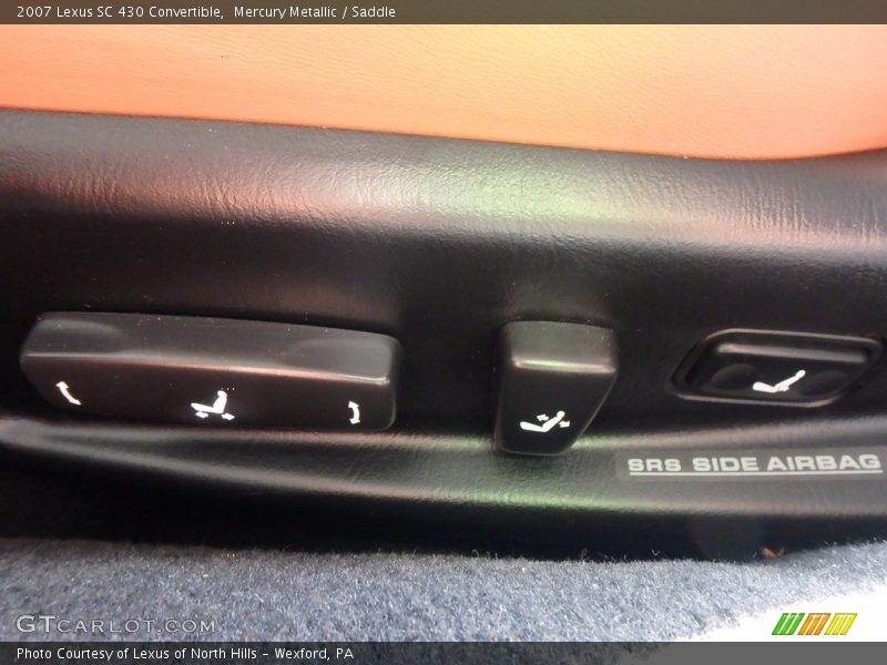 Mercury Metallic / Saddle 2007 Lexus SC 430 Convertible