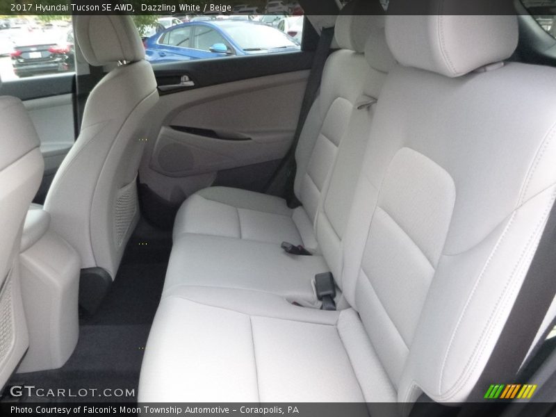 Dazzling White / Beige 2017 Hyundai Tucson SE AWD