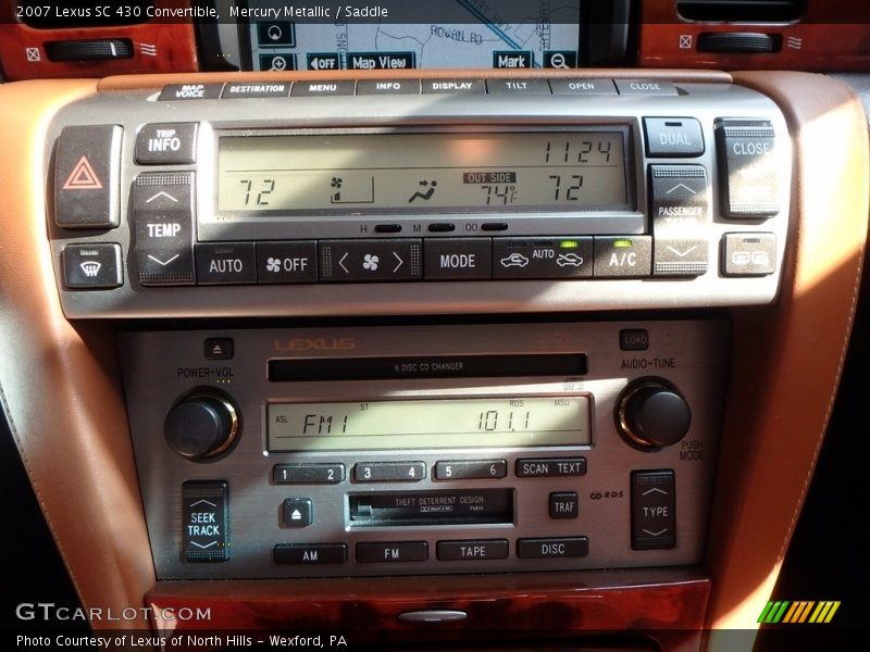 Mercury Metallic / Saddle 2007 Lexus SC 430 Convertible