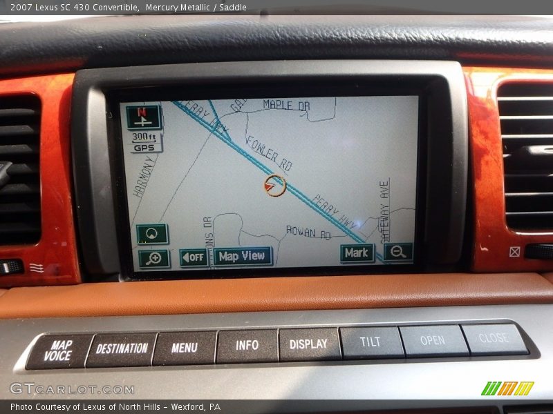 Mercury Metallic / Saddle 2007 Lexus SC 430 Convertible