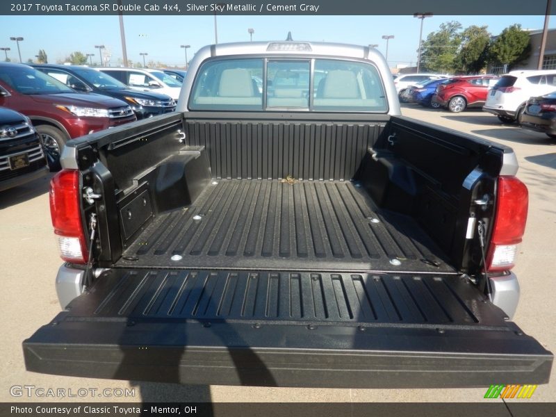 Silver Sky Metallic / Cement Gray 2017 Toyota Tacoma SR Double Cab 4x4