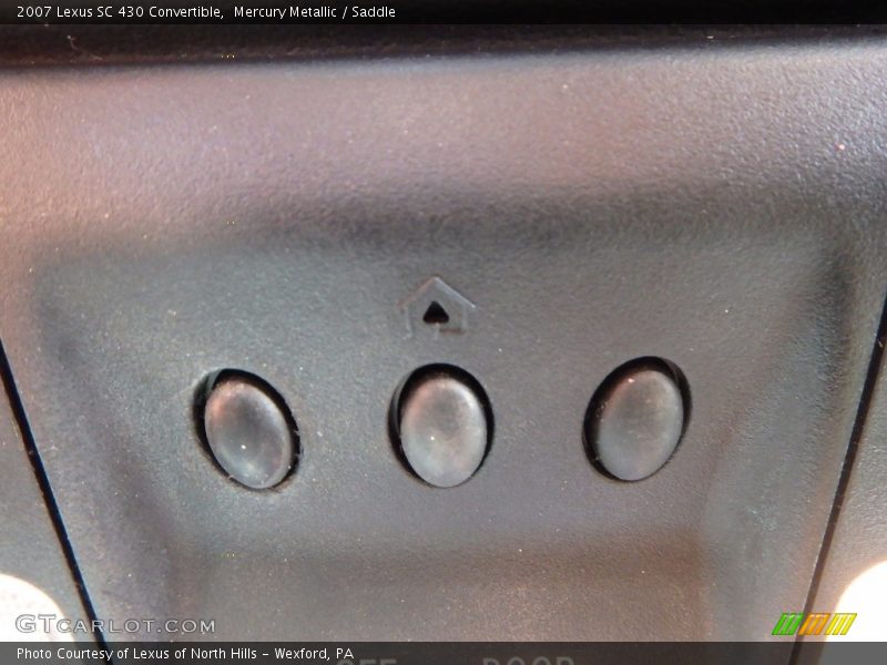 Mercury Metallic / Saddle 2007 Lexus SC 430 Convertible