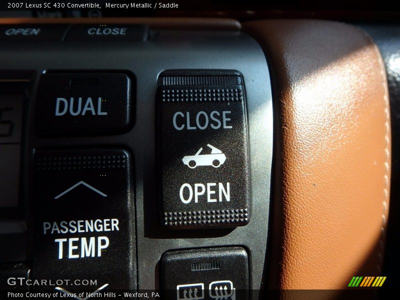 Mercury Metallic / Saddle 2007 Lexus SC 430 Convertible
