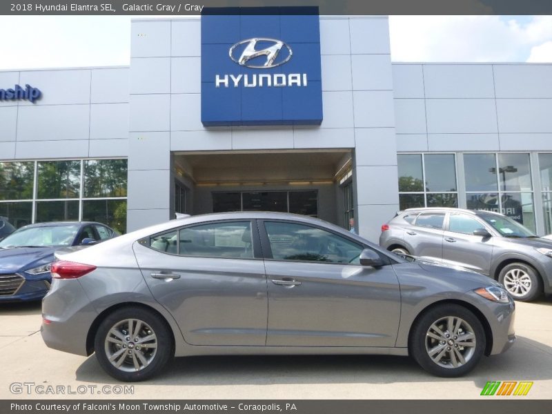 Galactic Gray / Gray 2018 Hyundai Elantra SEL