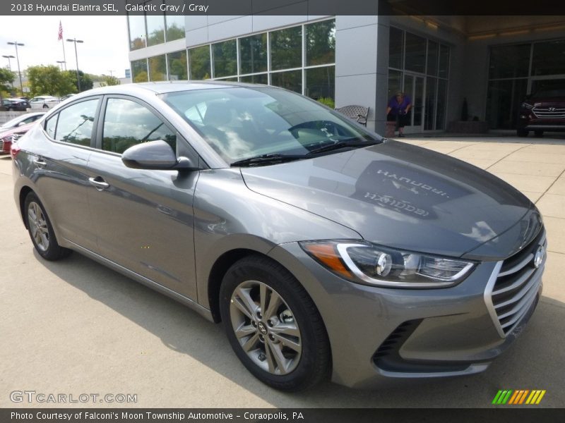 Galactic Gray / Gray 2018 Hyundai Elantra SEL