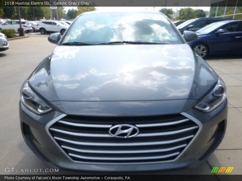 Galactic Gray / Gray 2018 Hyundai Elantra SEL