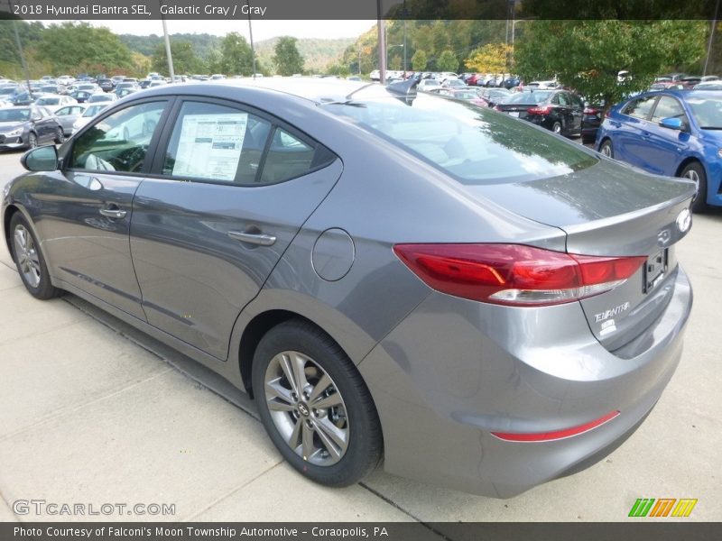 Galactic Gray / Gray 2018 Hyundai Elantra SEL