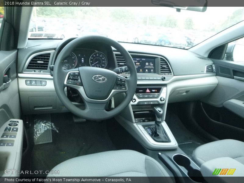 Galactic Gray / Gray 2018 Hyundai Elantra SEL