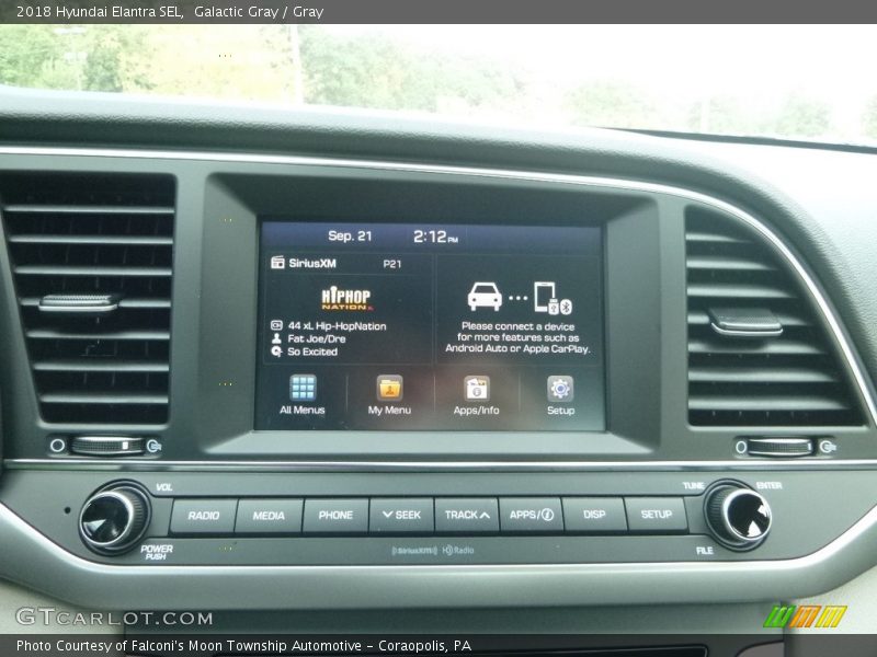 Galactic Gray / Gray 2018 Hyundai Elantra SEL