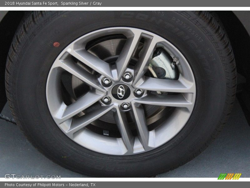 Sparkling Silver / Gray 2018 Hyundai Santa Fe Sport
