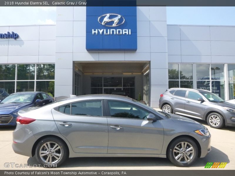 Galactic Gray / Gray 2018 Hyundai Elantra SEL