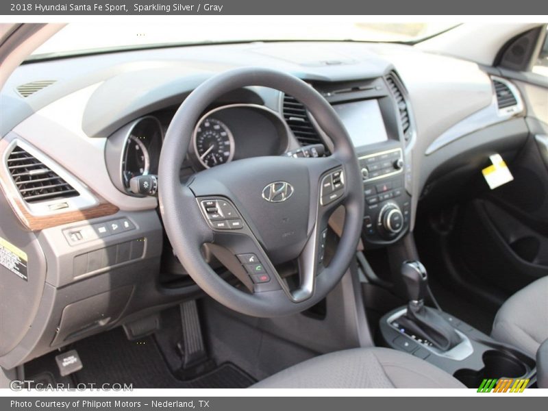 Sparkling Silver / Gray 2018 Hyundai Santa Fe Sport