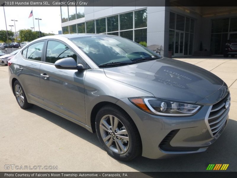 Galactic Gray / Gray 2018 Hyundai Elantra SEL