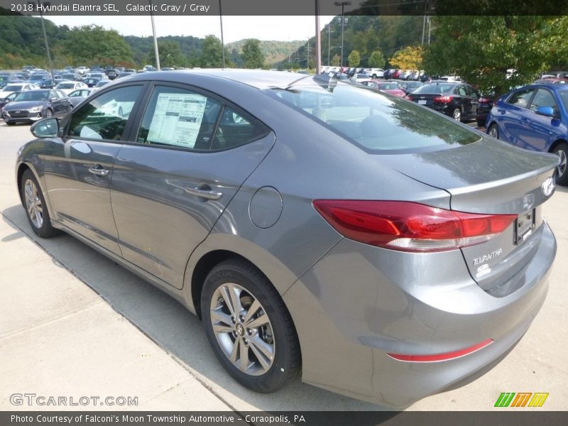 Galactic Gray / Gray 2018 Hyundai Elantra SEL