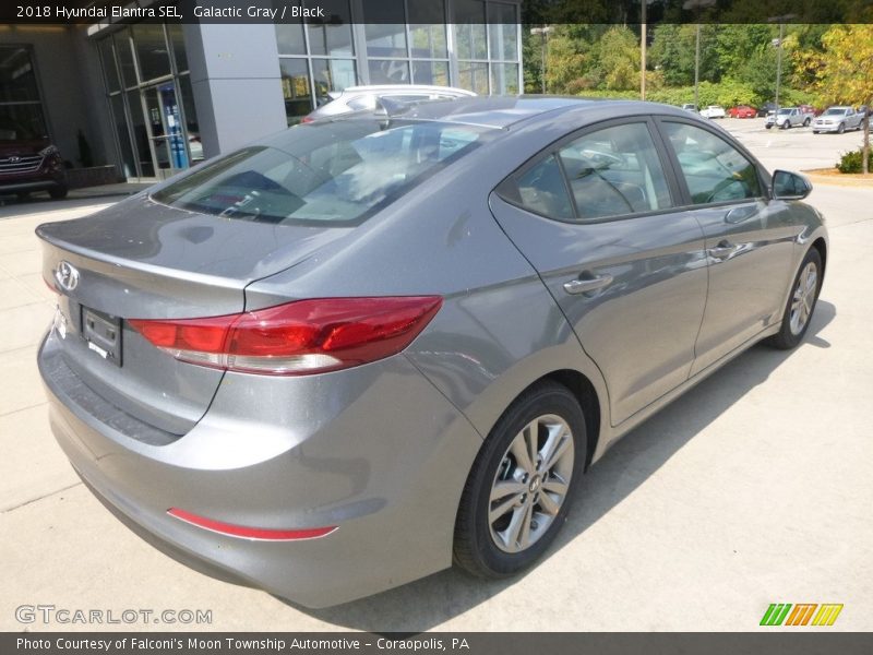 Galactic Gray / Black 2018 Hyundai Elantra SEL