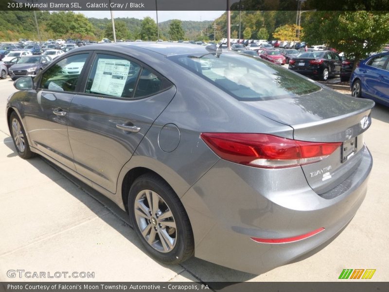 Galactic Gray / Black 2018 Hyundai Elantra SEL